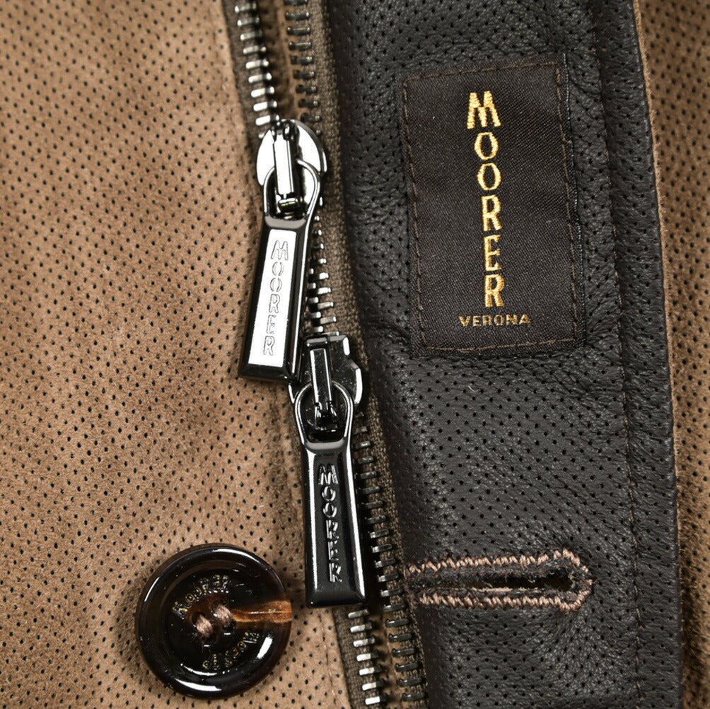 26SS MOORER CARLOS - URP パンチングレザー ボンバージャケット｜436736-52｜GUARDAROBA MILANO OFFICIAL STORE