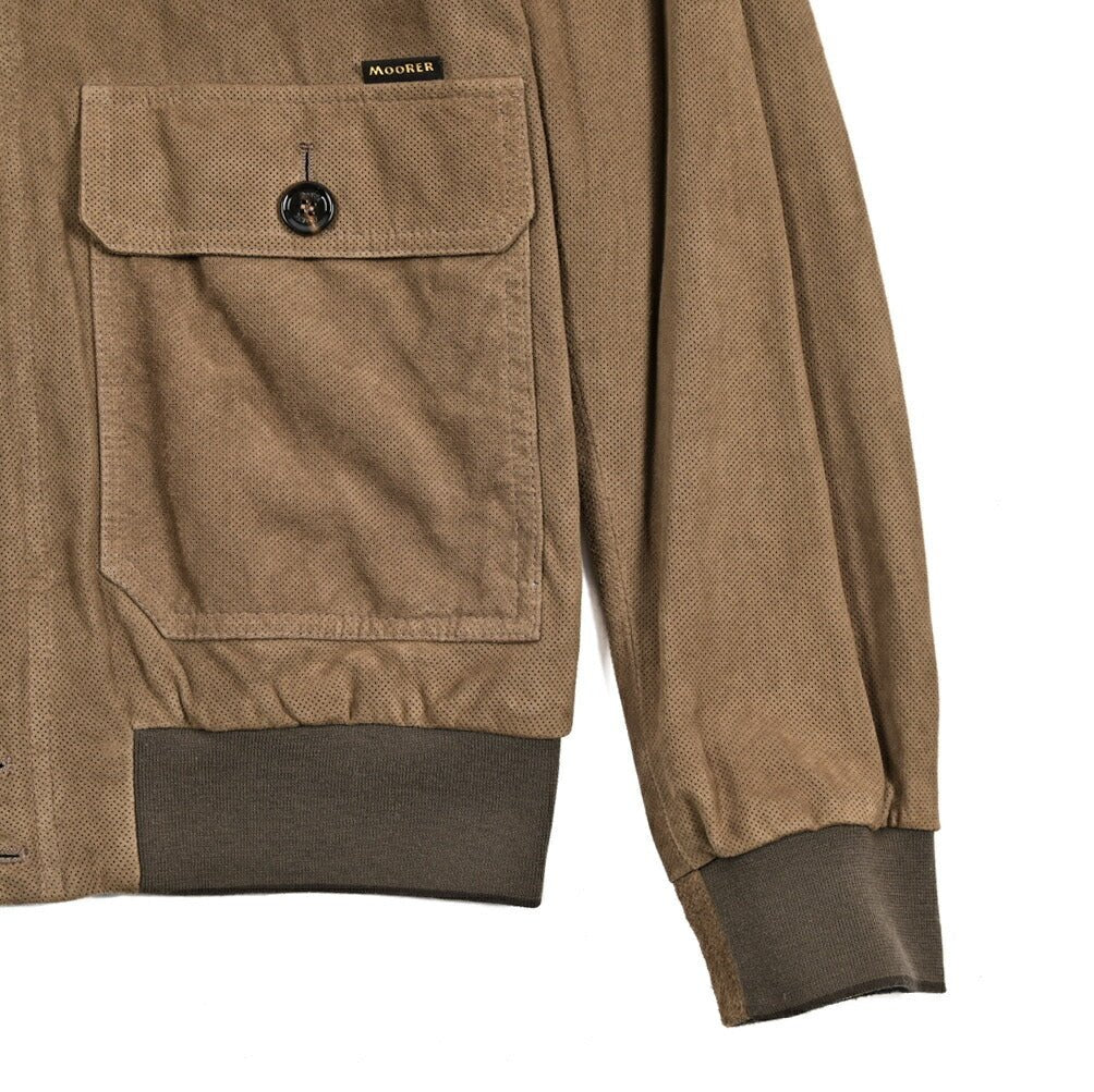 26SS MOORER CARLOS - URP パンチングレザー ボンバージャケット｜436736-52｜GUARDAROBA MILANO OFFICIAL STORE
