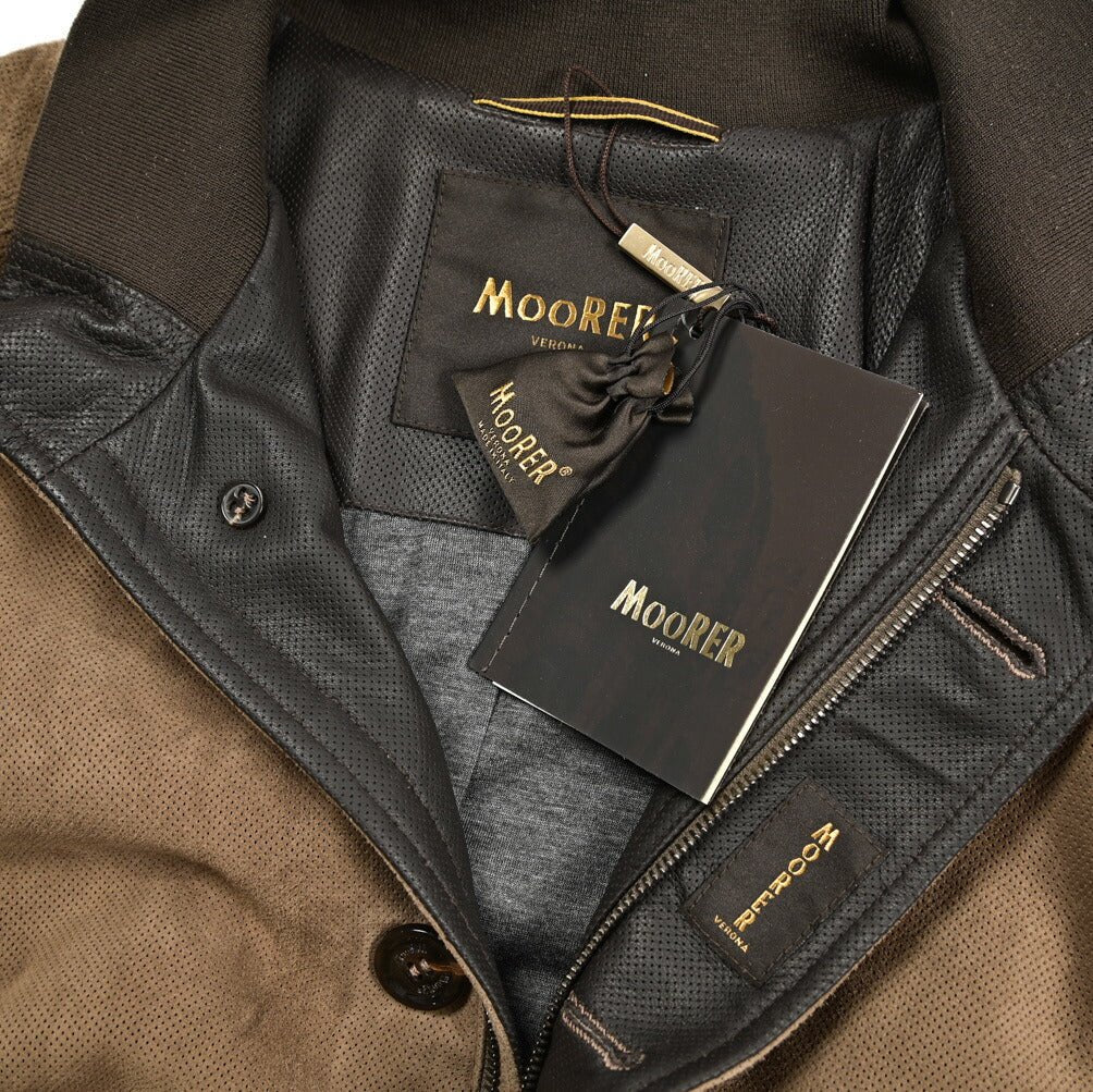 26SS MOORER CARLOS - URP パンチングレザー ボンバージャケット｜436736-52｜GUARDAROBA MILANO OFFICIAL STORE