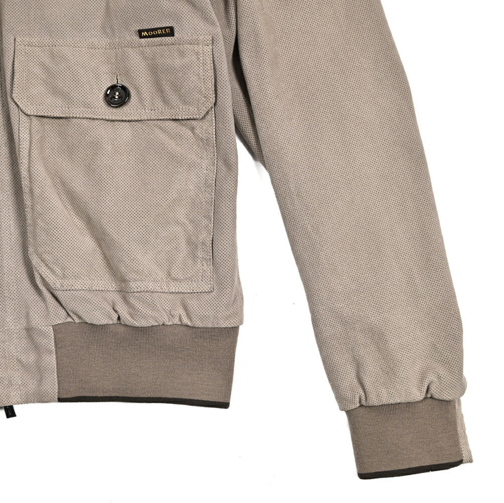 26SS MOORER CARLOS - URP パンチングレザー ボンバージャケット｜436737-48｜GUARDAROBA MILANO OFFICIAL STORE