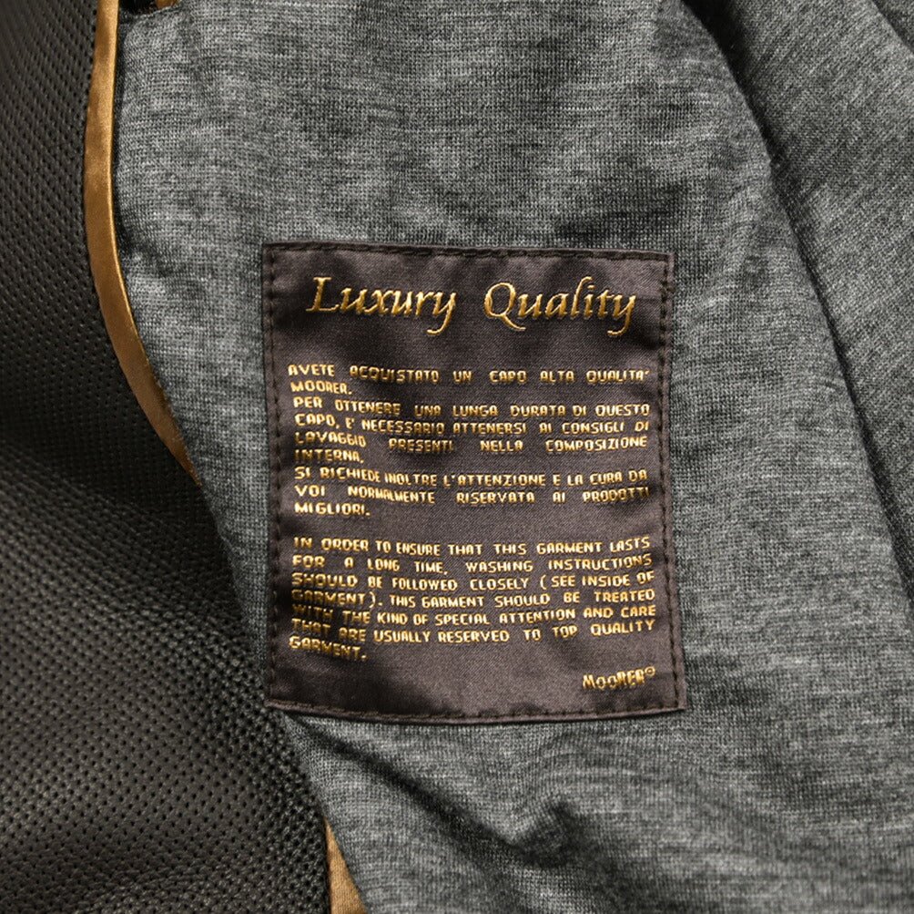 26SS MOORER CARLOS - URP パンチングレザー ボンバージャケット｜436737-48｜GUARDAROBA MILANO OFFICIAL STORE