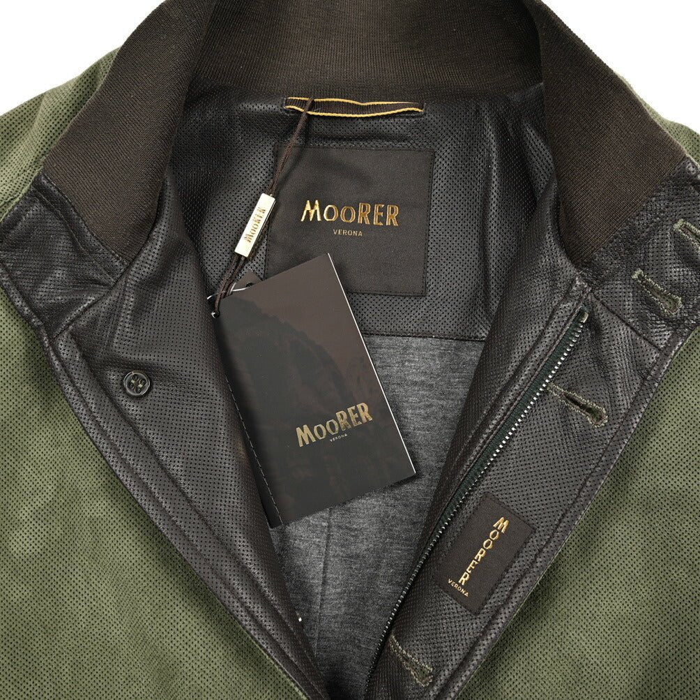 26SS MOORER CARLOS - URP パンチングレザー ボンバージャケット｜436742｜GUARDAROBA MILANO OFFICIAL STORE