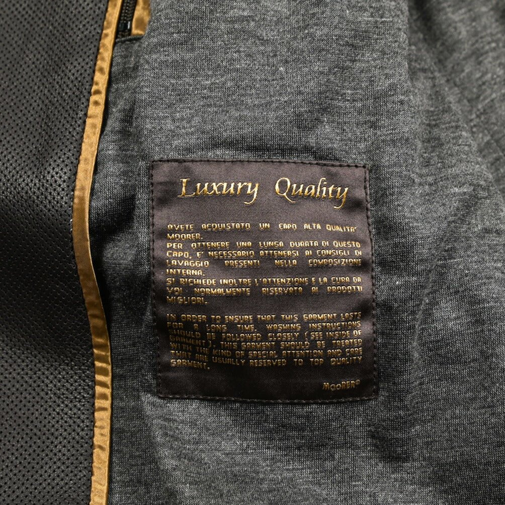 26SS MOORER CARLOS - URP パンチングレザー ボンバージャケット｜436742｜GUARDAROBA MILANO OFFICIAL STORE