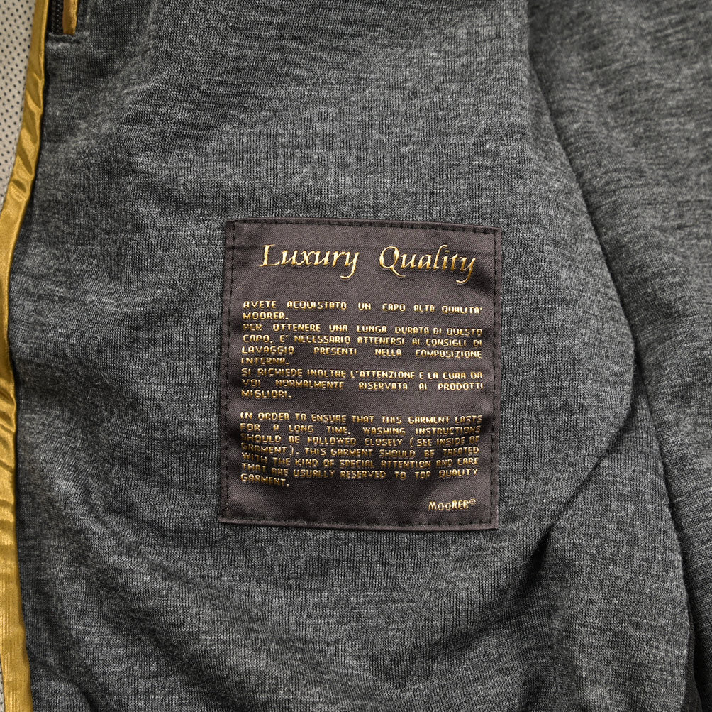 26SS MOORER CELLINI - URP パンチングレザーブルゾン MA - 1｜436732-48｜GUARDAROBA MILANO OFFICIAL STORE