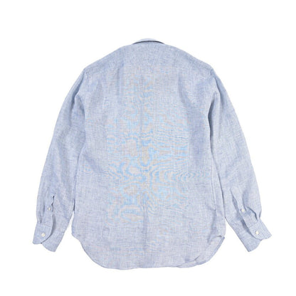 26SS ORIAN リネン100% ホリゾンタルカラードレスシャツ / Vintage Classic ブルー 39 | GUARDAROBA MILANO OFFICIAL STORE