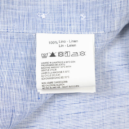 26SS ORIAN リネン100% ホリゾンタルカラードレスシャツ / Vintage Classic ブルー 39 | GUARDAROBA MILANO OFFICIAL STORE