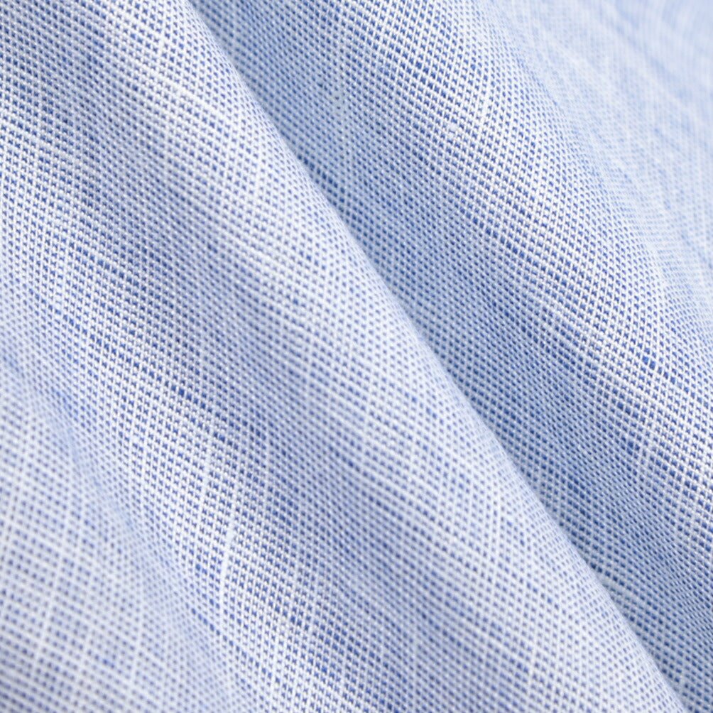 26SS ORIAN リネン100% ホリゾンタルカラードレスシャツ / Vintage Classic ブルー 39 | GUARDAROBA MILANO OFFICIAL STORE