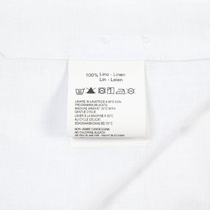 26SS ORIAN リネン100% ホリゾンタルカラードレスシャツ / Vintage Classic ホワイト 38 | GUARDAROBA MILANO OFFICIAL STORE