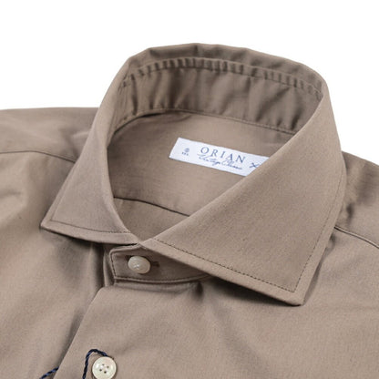 26SS ORIAN コットン100% ホリゾンタルカラードレスシャツ / Vintage Classic グレージュ 38 | GUARDAROBA MILANO OFFICIAL STORE