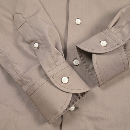 26SS ORIAN コットン100% ホリゾンタルカラードレスシャツ / Vintage Classic グレージュ 38 | GUARDAROBA MILANO OFFICIAL STORE