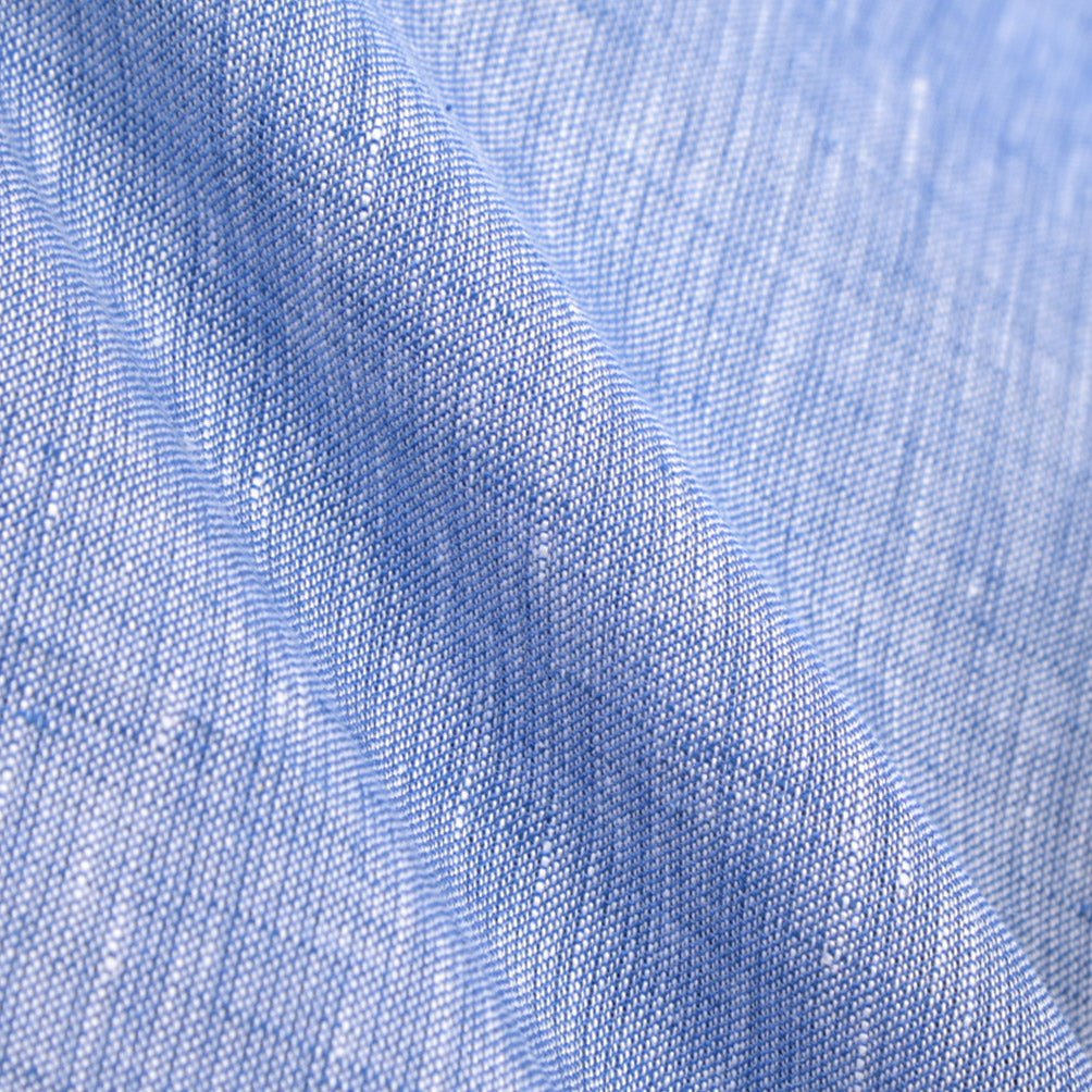 26SS ORIAN リネン100% ホリゾンタルカラードレスシャツ / Vintage Classic A. ブルー 38 | GUARDAROBA MILANO OFFICIAL STORE