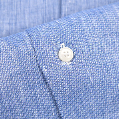 26SS ORIAN リネン100% ホリゾンタルカラードレスシャツ / Vintage Classic A. ブルー 38 | GUARDAROBA MILANO OFFICIAL STORE