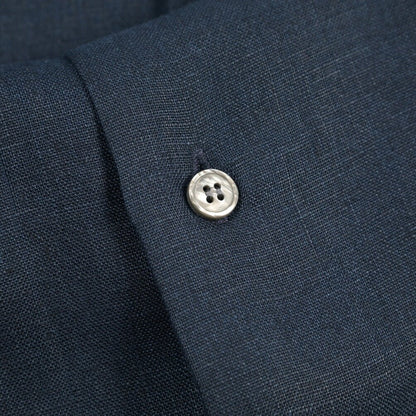 26SS ORIAN リネン100% ホリゾンタルカラードレスシャツ / Vintage Classic A. ネイビー 38 | GUARDAROBA MILANO OFFICIAL STORE