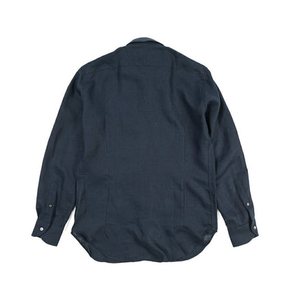 26SS ORIAN リネン100% ホリゾンタルカラードレスシャツ / Vintage Classic A. ネイビー 38 | GUARDAROBA MILANO OFFICIAL STORE