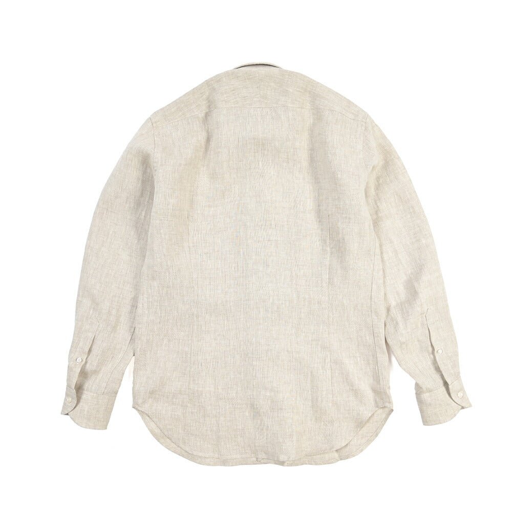 26SS ORIAN リネン100% ホリゾンタルカラードレスシャツ / Vintage Classic A. ネイビー 38 | GUARDAROBA MILANO OFFICIAL STORE