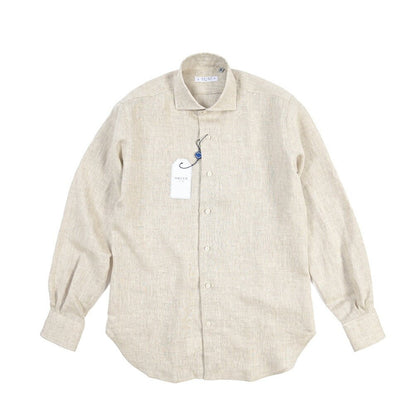 26SS ORIAN リネン100% ホリゾンタルカラードレスシャツ / Vintage Classic A. ネイビー 38 | GUARDAROBA MILANO OFFICIAL STORE