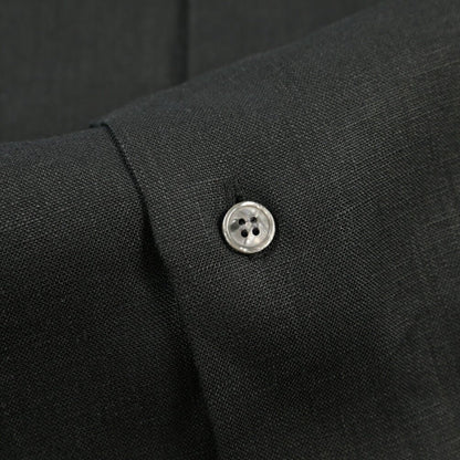 26SS ORIAN リネン100% ホリゾンタルカラードレスシャツ / Vintage Classic ブラック 38 | GUARDAROBA MILANO OFFICIAL STORE
