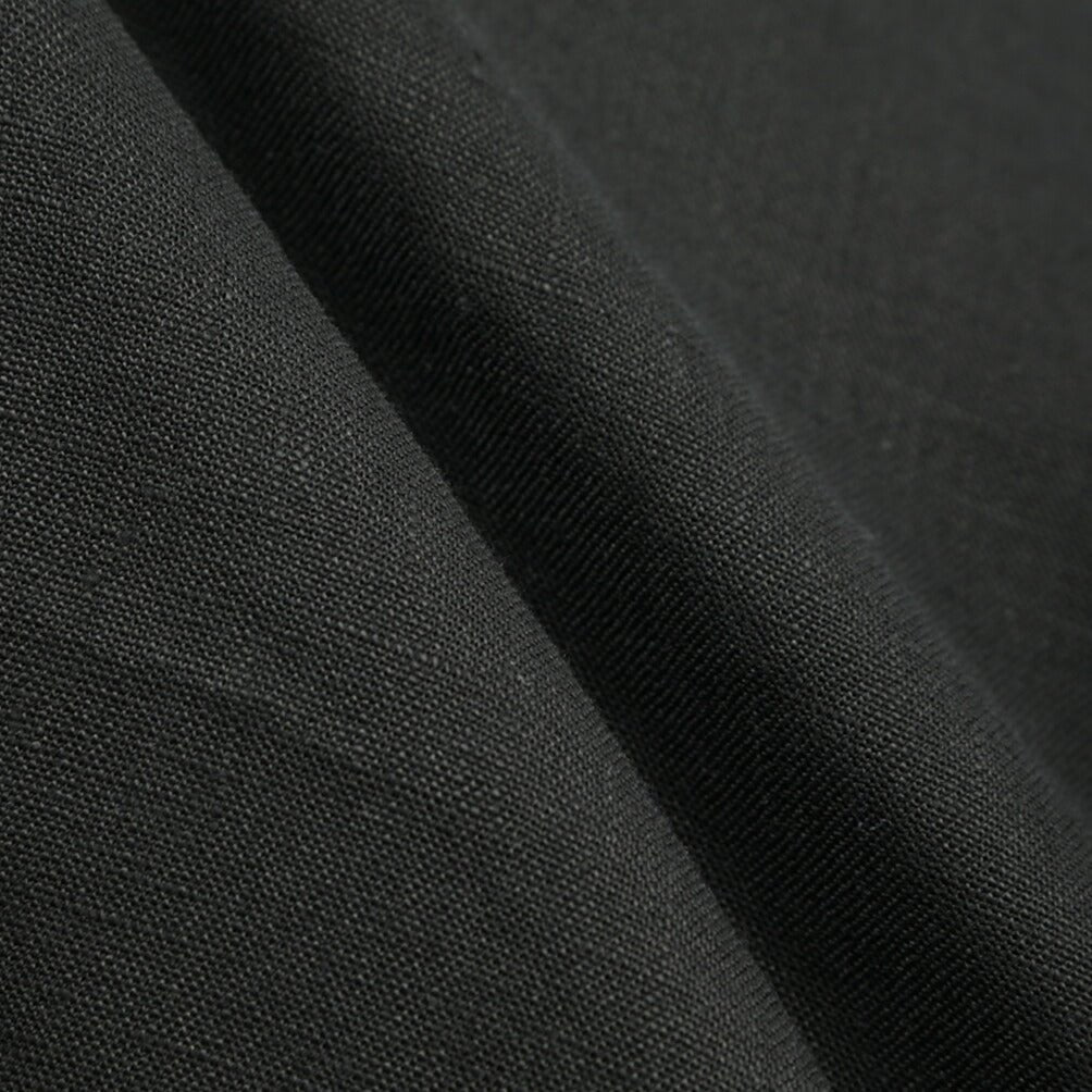 26SS ORIAN リネン100% ホリゾンタルカラードレスシャツ / Vintage Classic ブラック 38 | GUARDAROBA MILANO OFFICIAL STORE