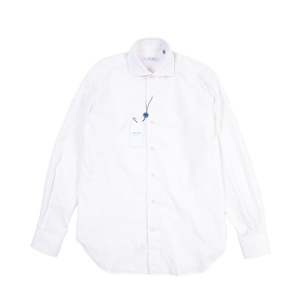 26SS ORIAN コットン100% ホリゾンタルカラードレスシャツ / Vintage Classic A. ホワイト 38 | GUARDAROBA MILANO OFFICIAL STORE