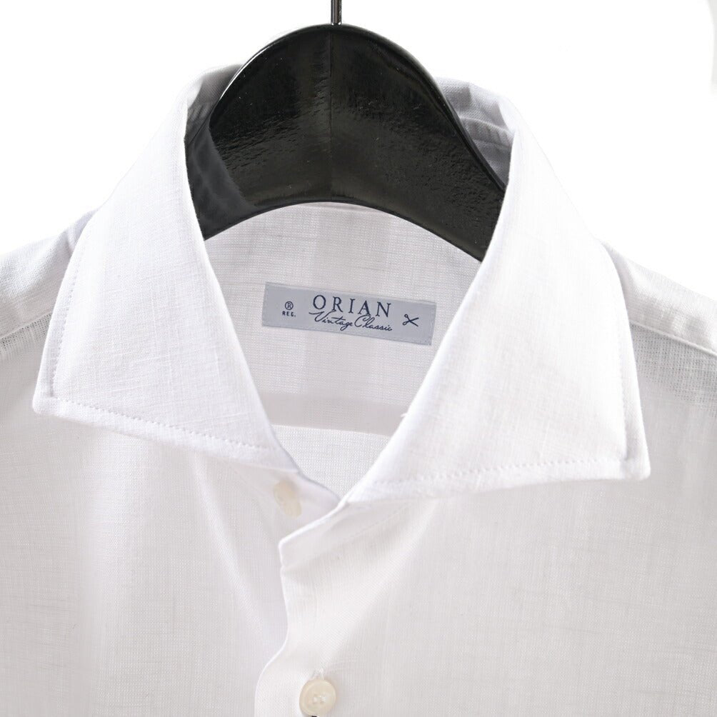 26SS ORIAN コットン100% ホリゾンタルカラードレスシャツ / Vintage Classic A. ホワイト 38 | GUARDAROBA MILANO OFFICIAL STORE