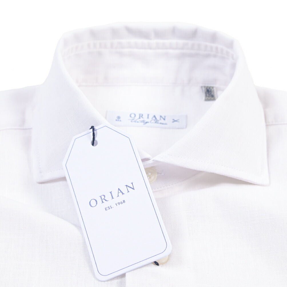 26SS ORIAN コットン100% ホリゾンタルカラードレスシャツ / Vintage Classic A. ホワイト 38 | GUARDAROBA MILANO OFFICIAL STORE
