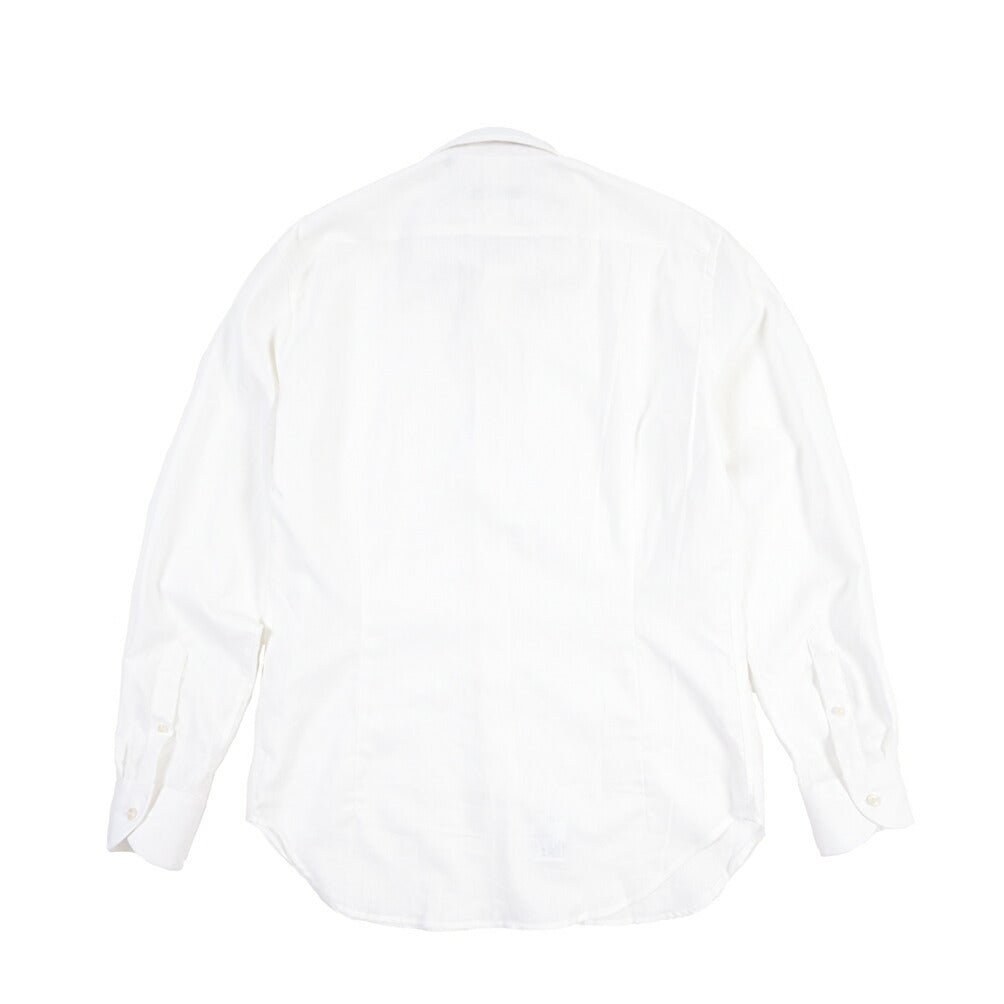 26SS ORIAN リネン混コットン ホリゾンタルカラードレスシャツ / Vintage Classic A.ホワイト 38 | GUARDAROBA MILANO OFFICIAL STORE