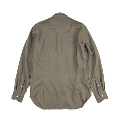 26SS ORIAN リネン混コットン ホリゾンタルカラードレスシャツ / Vintage Classic A.ホワイト 38 | GUARDAROBA MILANO OFFICIAL STORE