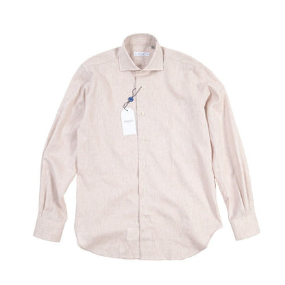 26SS ORIAN リネン混コットン ホリゾンタルカラードレスシャツ / Vintage Classic A.ホワイト 38 | GUARDAROBA MILANO OFFICIAL STORE