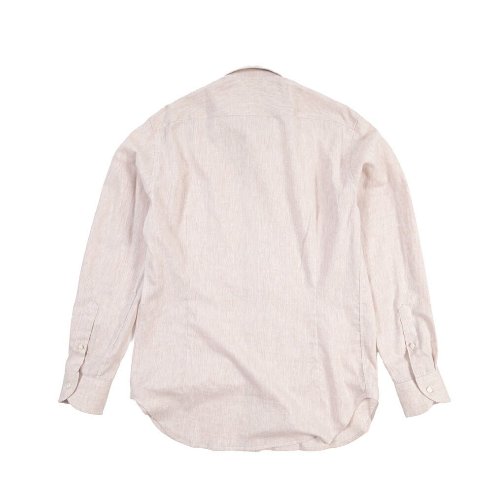 26SS ORIAN リネン混コットン ホリゾンタルカラードレスシャツ / Vintage Classic A.ホワイト 38 | GUARDAROBA MILANO OFFICIAL STORE