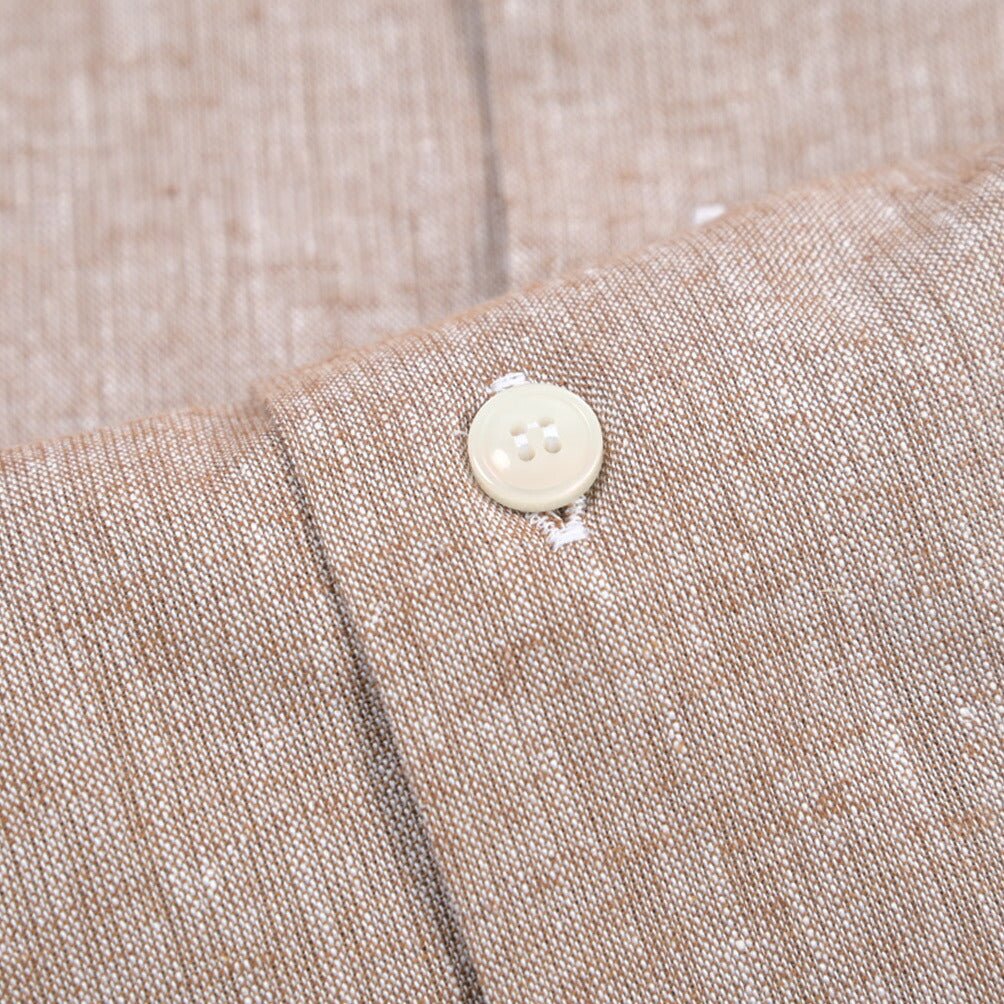 26SS ORIAN リネン混コットン ホリゾンタルカラードレスシャツ / Vintage Classic A. ホワイト 38 | GUARDAROBA MILANO OFFICIAL STORE