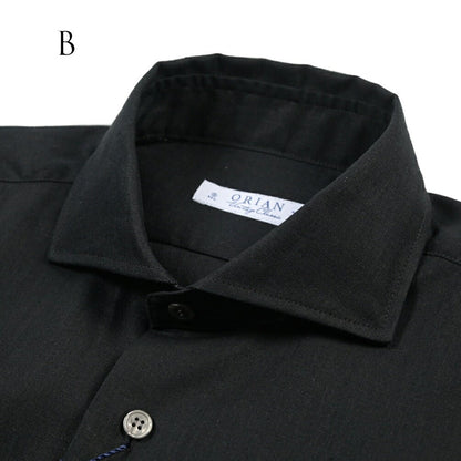 26SS ORIAN リネン混コットン ホリゾンタルカラードレスシャツ / Vintage Classic A. ホワイト 38 | GUARDAROBA MILANO OFFICIAL STORE