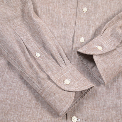 26SS ORIAN リネン混コットン ホリゾンタルカラードレスシャツ / Vintage Classic A. ホワイト 38 | GUARDAROBA MILANO OFFICIAL STORE
