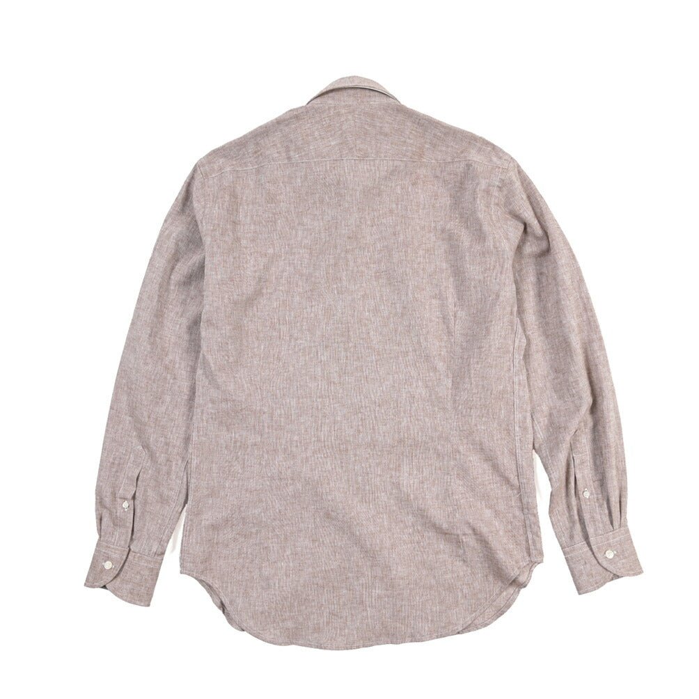 26SS ORIAN リネン混コットン ホリゾンタルカラードレスシャツ / Vintage Classic A. ホワイト 38 | GUARDAROBA MILANO OFFICIAL STORE