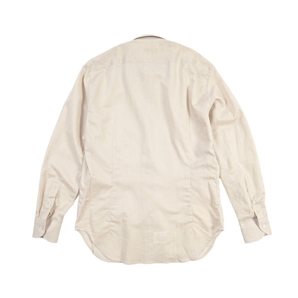 26SS ORIAN リネン混コットン ホリゾンタルカラードレスシャツ / Vintage Classic A. ネイビー 38 | GUARDAROBA MILANO OFFICIAL STORE