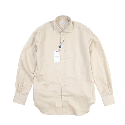 26SS ORIAN リネン混コットン ホリゾンタルカラードレスシャツ / Vintage Classic A. ネイビー 38 | GUARDAROBA MILANO OFFICIAL STORE