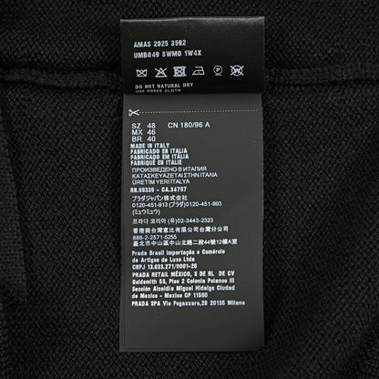26SS PRADA GIROCOLLO ヴァージンウール100% トライアングルロゴニットセーター｜435841-46｜GUARDAROBA MILANO OFFICIAL STORE