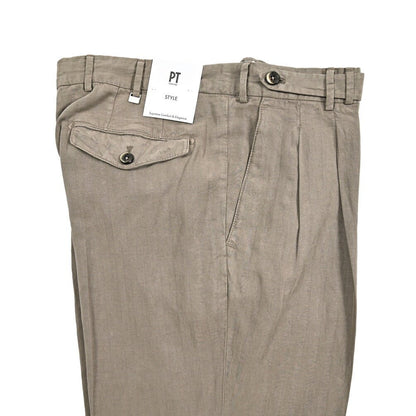 26SS PT TORINO CARROT FIT リヨセル混リネンコットン ツータックスラックス｜436449-44｜GUARDAROBA MILANO OFFICIAL STORE