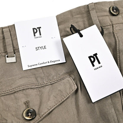 26SS PT TORINO CARROT FIT リヨセル混リネンコットン ツータックスラックス｜436449-44｜GUARDAROBA MILANO OFFICIAL STORE