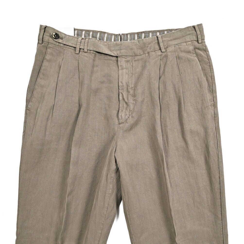 26SS PT TORINO CARROT FIT リヨセル混リネンコットン ツータックスラックス｜436449-44｜GUARDAROBA MILANO OFFICIAL STORE