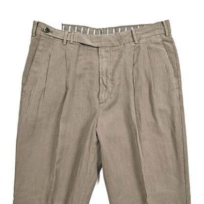 26SS PT TORINO CARROT FIT リヨセル混リネンコットン ツータックスラックス｜436449-44｜GUARDAROBA MILANO OFFICIAL STORE