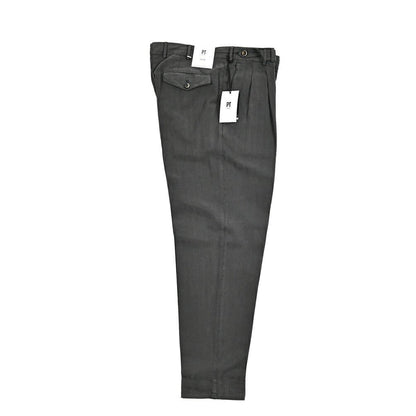 26SS PT TORINO CARROT FIT リヨセル混リネンコットン ツータックスラックス｜436474-44｜GUARDAROBA MILANO OFFICIAL STORE