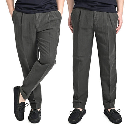26SS PT TORINO CARROT FIT リヨセル混リネンコットン ツータックスラックス｜436474-44｜GUARDAROBA MILANO OFFICIAL STORE