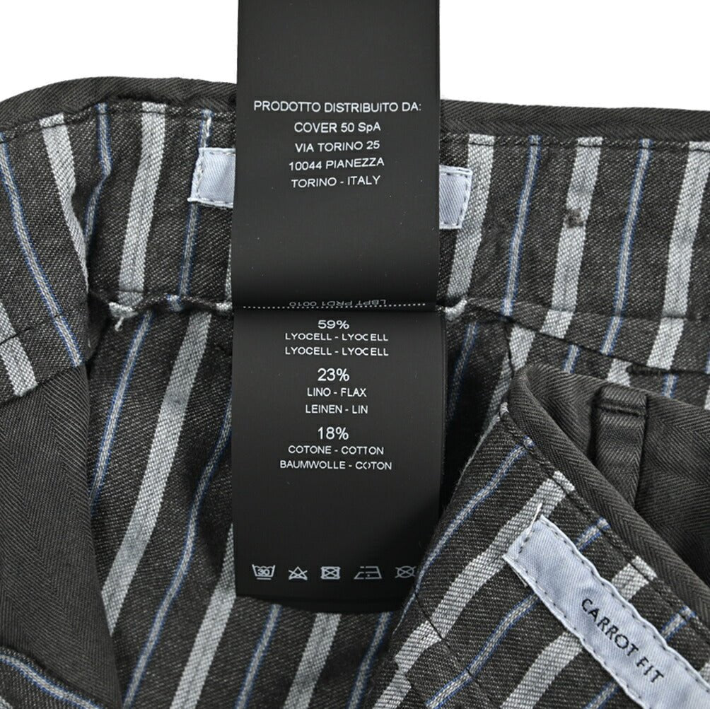 26SS PT TORINO CARROT FIT リヨセル混リネンコットン ツータックスラックス｜436474-44｜GUARDAROBA MILANO OFFICIAL STORE