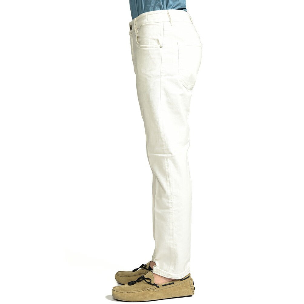 26SS PT TORINO DENIM "REGGAE" ストレッチデニム テーパードジーンズ ホワイト 28 | GUARDAROBA MILANO OFFICIAL STORE