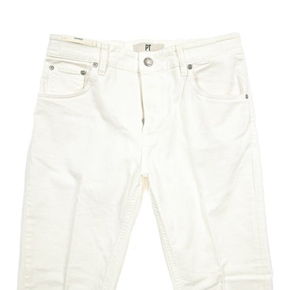 26SS PT TORINO DENIM "REGGAE" ストレッチデニム テーパードジーンズ ホワイト 28 | GUARDAROBA MILANO OFFICIAL STORE