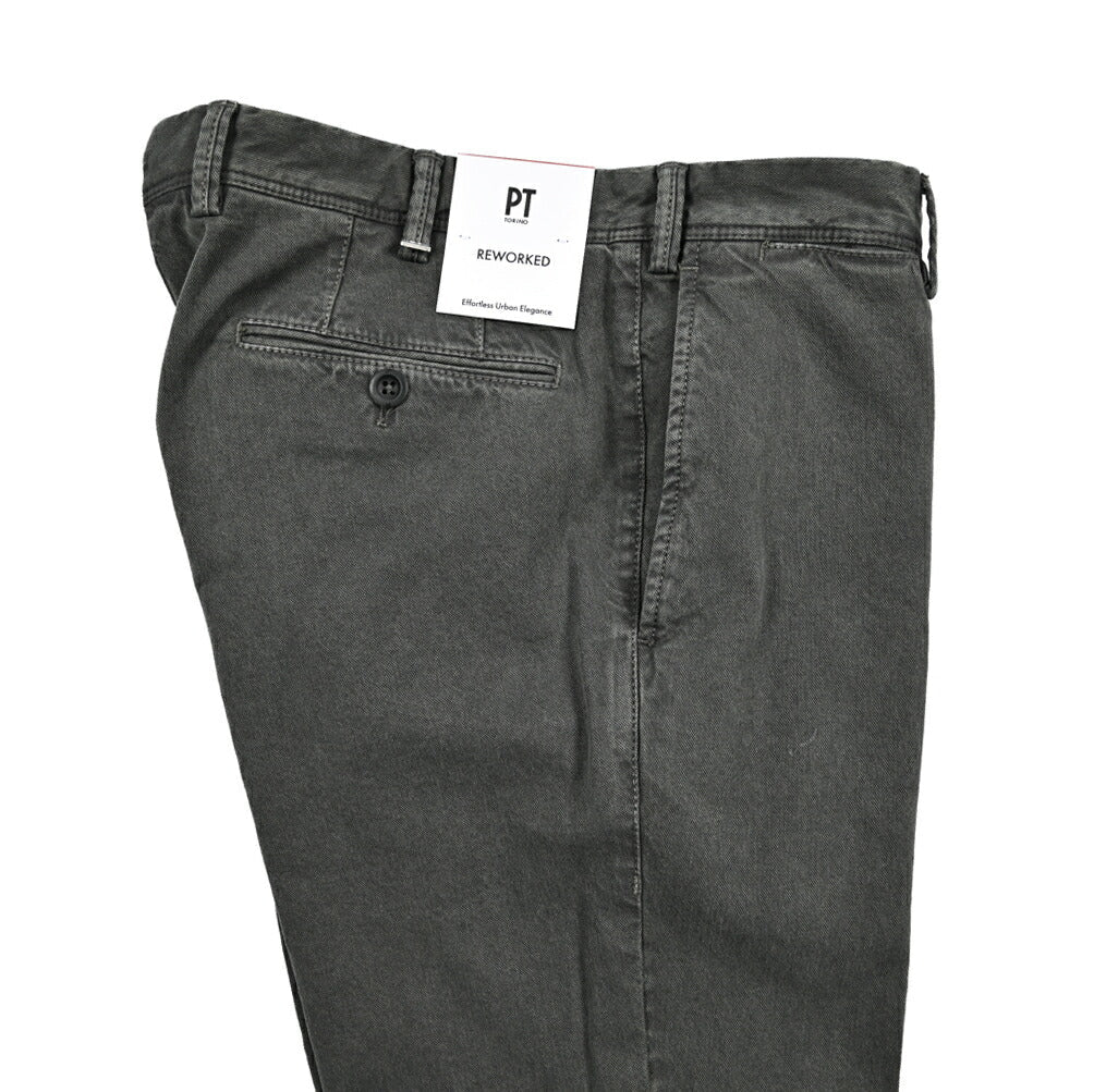26SS PT TORINO ReWorked "E - SLIM FIT" ストレッチコットン ノータックスリムパンツ グレー 44 | GUARDAROBA MILANO OFFICIAL STORE