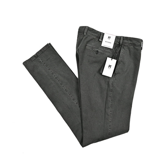26SS PT TORINO ReWorked "E - SLIM FIT" ストレッチコットン ノータックスリムパンツ グレー 44 | GUARDAROBA MILANO OFFICIAL STORE