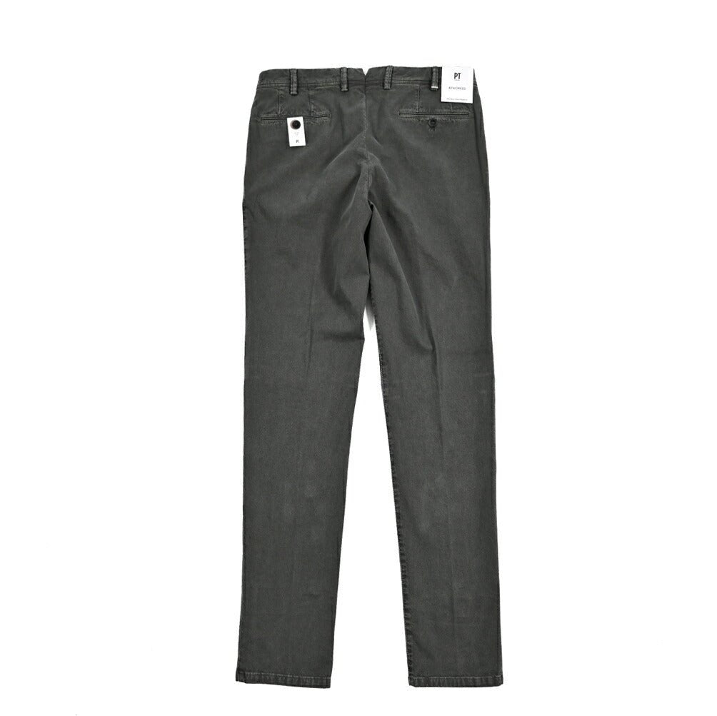 26SS PT TORINO ReWorked "E - SLIM FIT" ストレッチコットン ノータックスリムパンツ グレー 44 | GUARDAROBA MILANO OFFICIAL STORE
