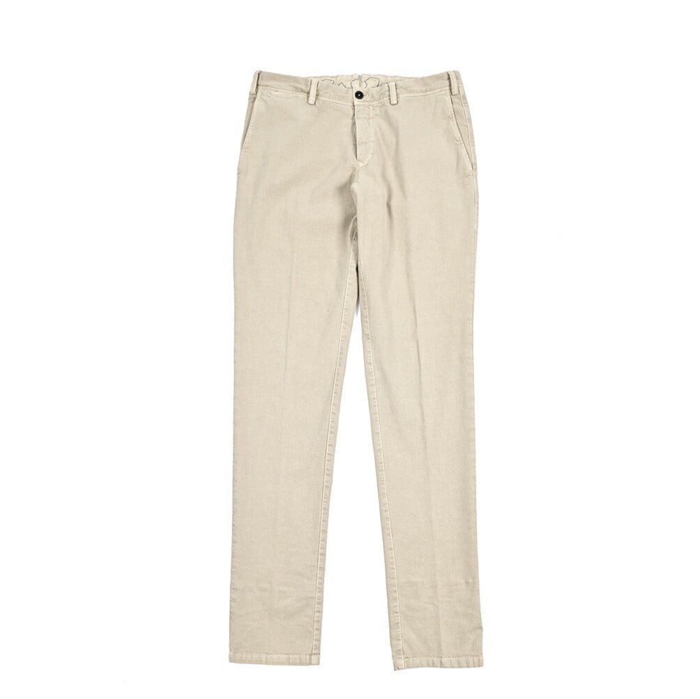 26SS PT TORINO ReWorked "E - SLIM FIT" ストレッチコットン ノータックスリムパンツ ベージュ 44 | GUARDAROBA MILANO OFFICIAL STORE