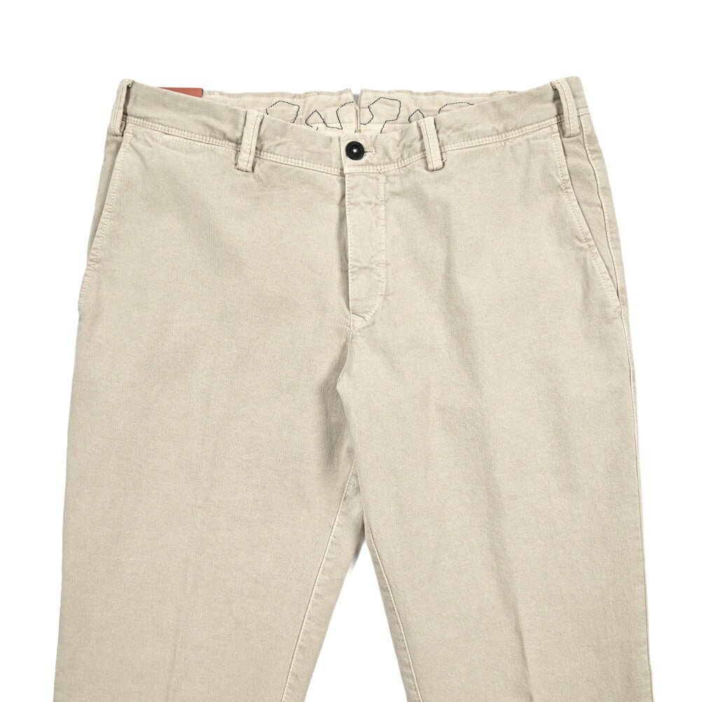26SS PT TORINO ReWorked "E - SLIM FIT" ストレッチコットン ノータックスリムパンツ ベージュ 44 | GUARDAROBA MILANO OFFICIAL STORE
